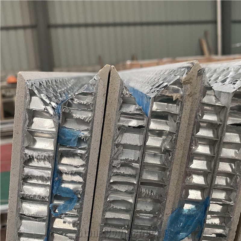 Portugal Beige Travertine Backed Aluminum Honeycomb Panel