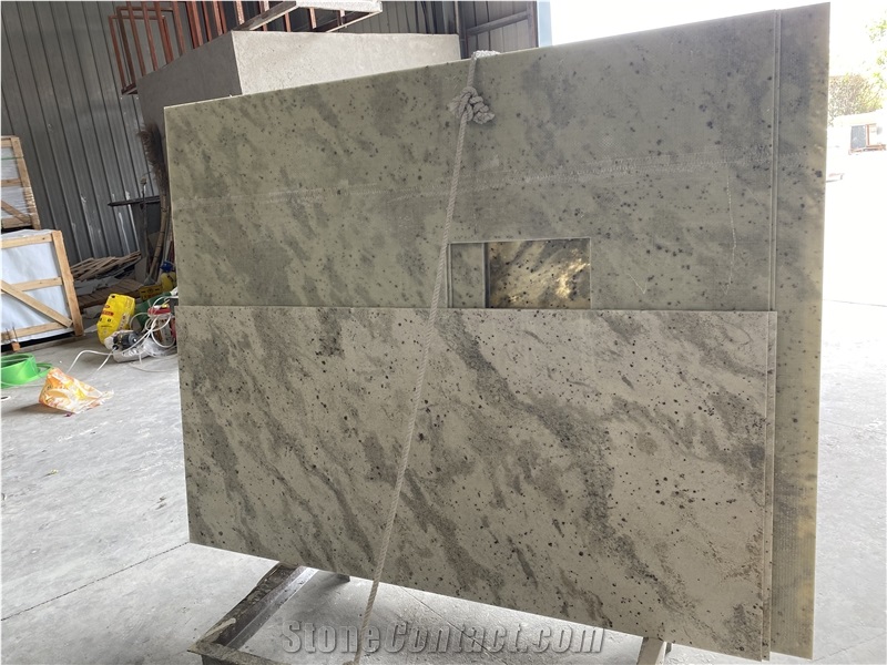Thin Marble Backed Fiberglass Stone Panel For Indoor Wall