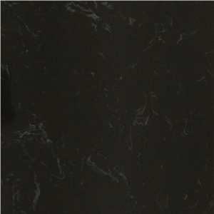 China Artificial Marble Peirce Black Polished Slab