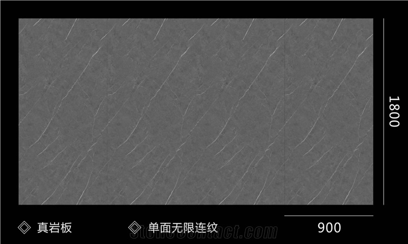 China Sintered Stone Armani Gray Polished Slab & Tile
