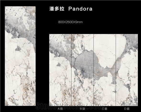 Excellent Quality Pandora Sintered Stone Polished Slab