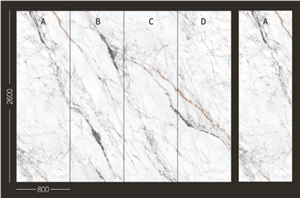 Sintered Stone Palermo White China Factory Putout Slab
