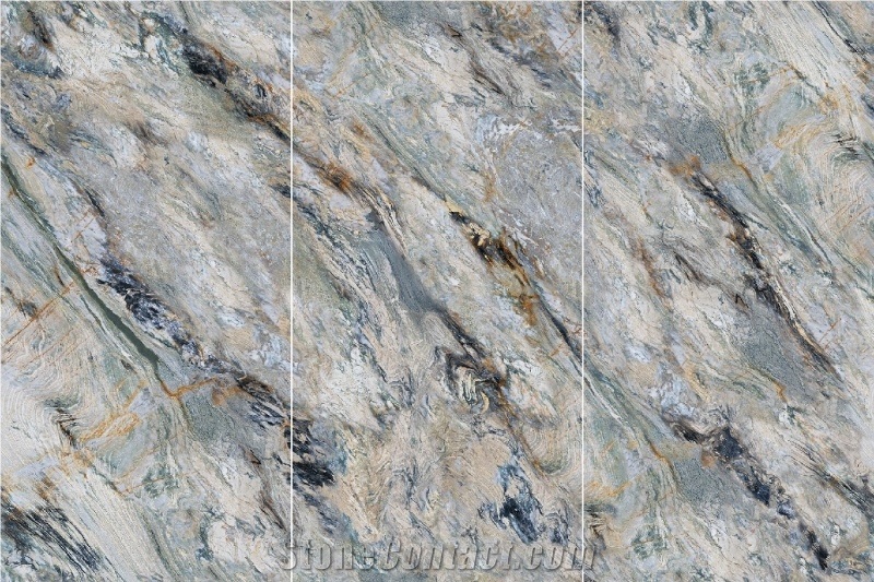 Stable Quality The Baroque Polished Sintered Stone Slab