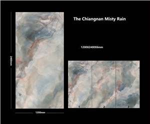 The Chiangnan Misty Rain Sintered Stone Polished Slab