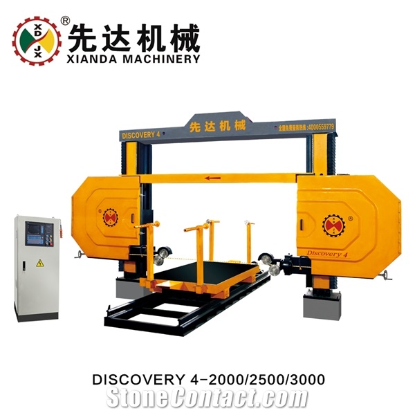 4 Axis Wire Saw Stone Cutting Machine For Processing Granite Marble
