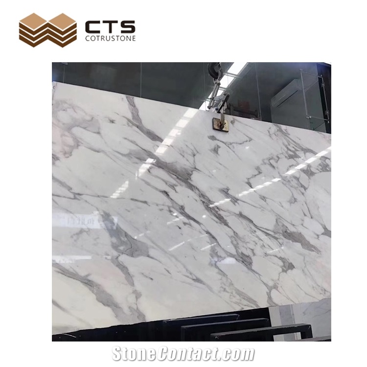 Luxury Styles Calacatta White Marble For Home Decor Flooring