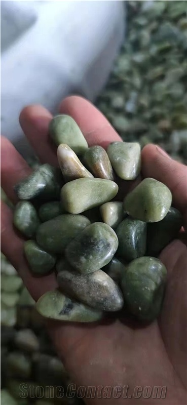 Polished Green River Pebble 3-5Cm