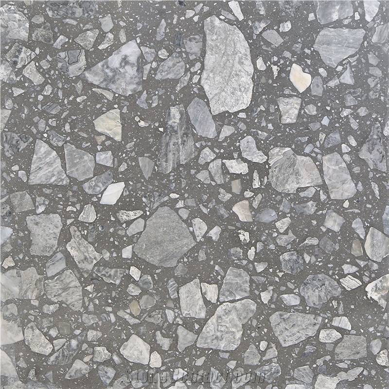Indoor Flooring Cement Terrazzo Tile Mosaic Patterned
