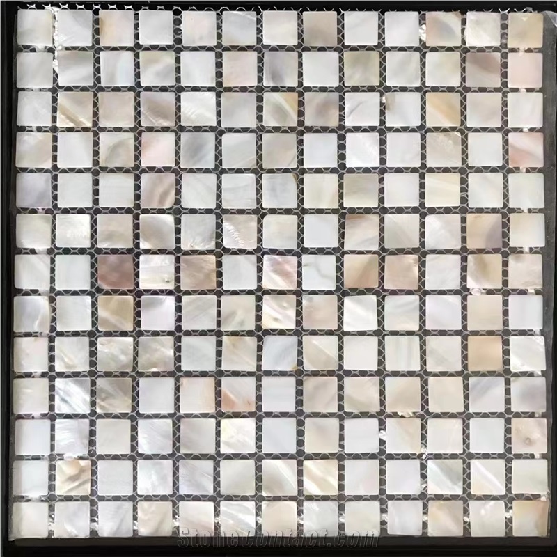 Mother Of Pearl Shell Mosaic Pattern Tile Nature