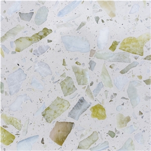 Outdoor Cement Terrazzo Tile Aggregate Bespokely