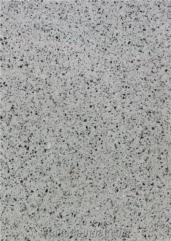Various Cement Terrazzo Flooring Tile Matt Finish White