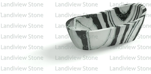 Dalmata Solid Marble Bathtub Freestanding Bathtub