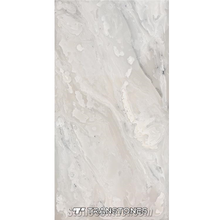 Decorative Artificial Alabaster Transtones Fireproof Resin Panel