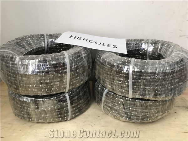 Spring Connected Diamond Wire Saw For Marble Quarries