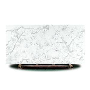 Polished/Honed Surface Concrete White Quartz Big Slab