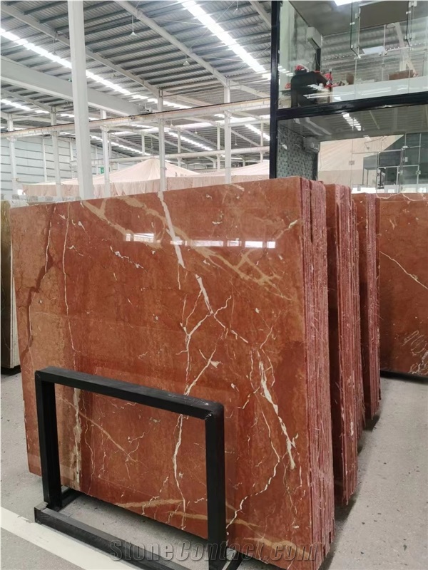 On Sale Rosso Colemandina Red Marble Big Slab from China