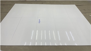 Pure White Artificial Polished Porcelain Tiles