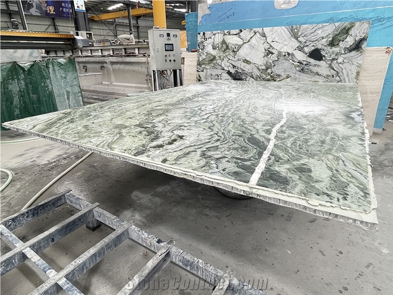 Green Marble Composite Honeycomb Backed Panel Wall Decor