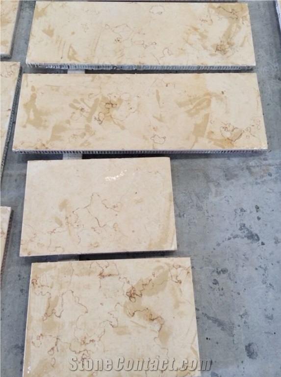 Honeycomb Stone Panels Beige Marble Composite Panel