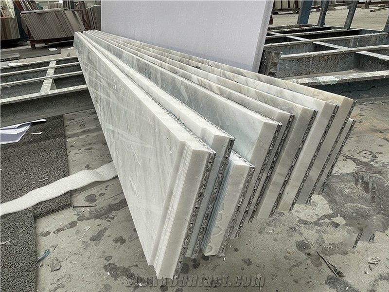Well White Marble Composite Aluminum Honeycomb Panel