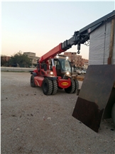 11 Ton All Terrain Forklift Jib Crane For Lifting Marble Loading Work- Jib Arm/U Type Container Loader