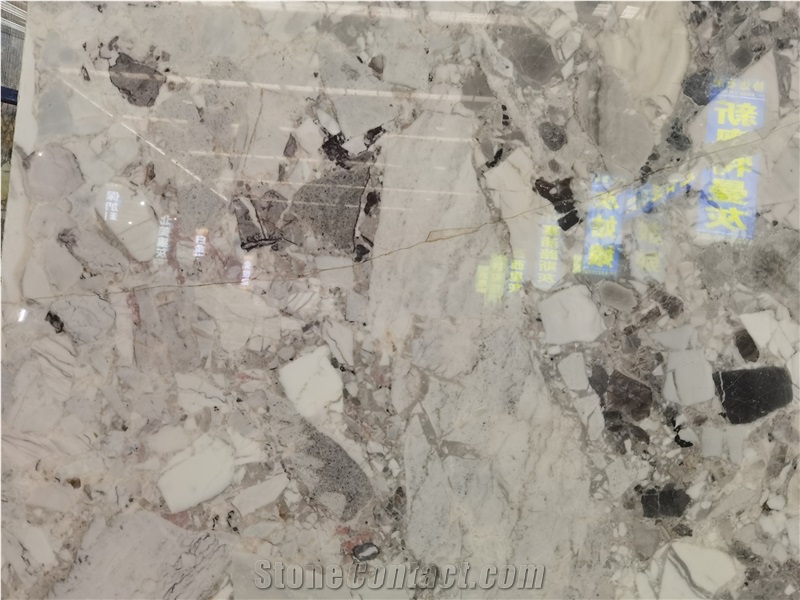 China Pandora White Marble Slab Wall