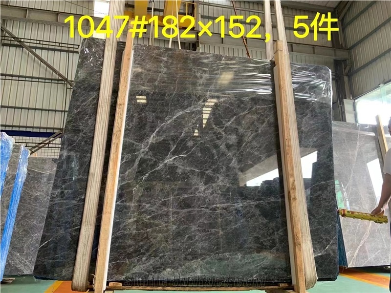 Good Quality Hermes Grey Marble Slab In Large Stocks