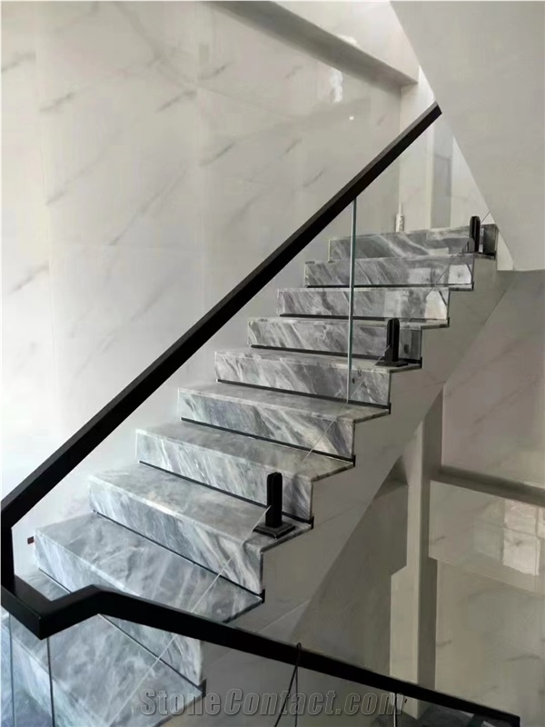 Italy Grey Marble Stair Step Polish High End