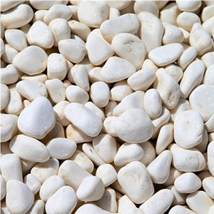 White Pebble Stone Pebbles Natural Round Snow White Pebble