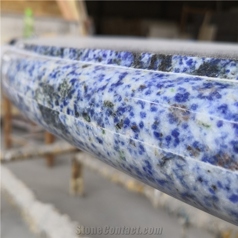 Azul Bahia Granite Backed Aluminum Honeycomb Bar Top