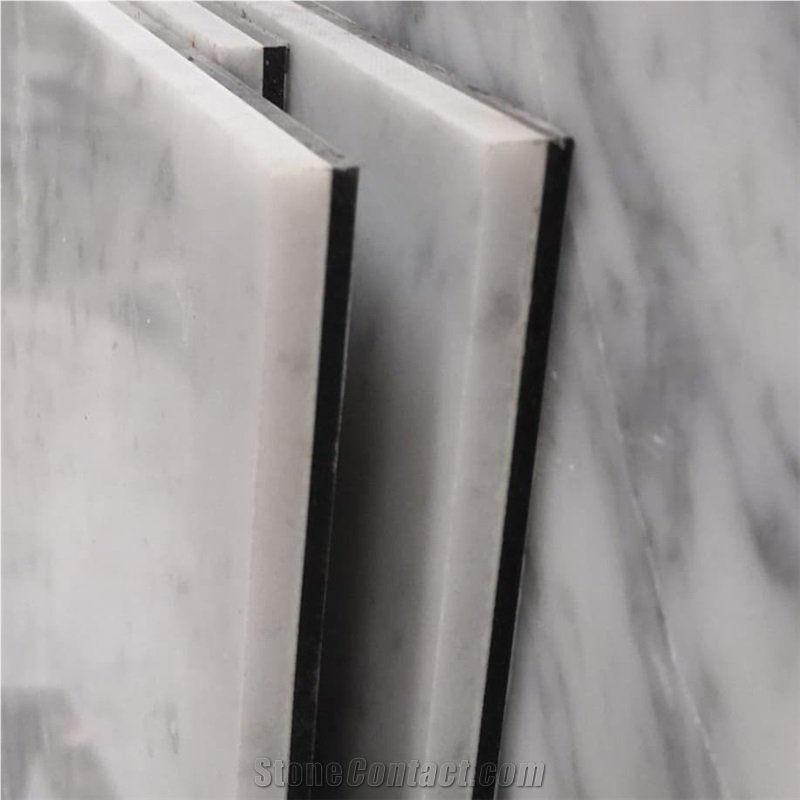 Cerrala White Marble Backed Aluminum Plastic Board