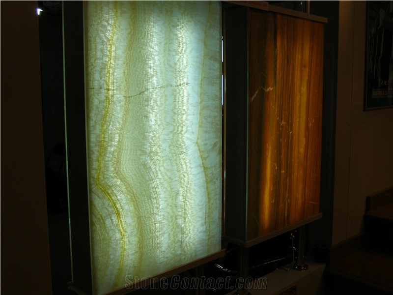 Rosin Jade Backed Glass Translucent Stone Panel