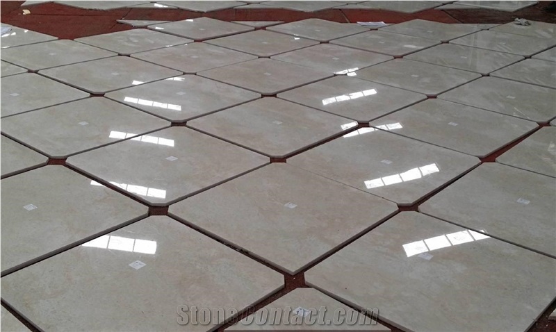 Royal Botticino Marble Backed With Composite Granite Used For Floor