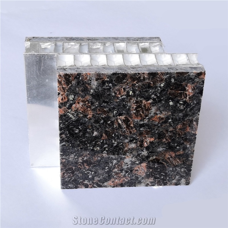 Tan Brown Granite Backed Aluminum Honeycomb Wall Panel