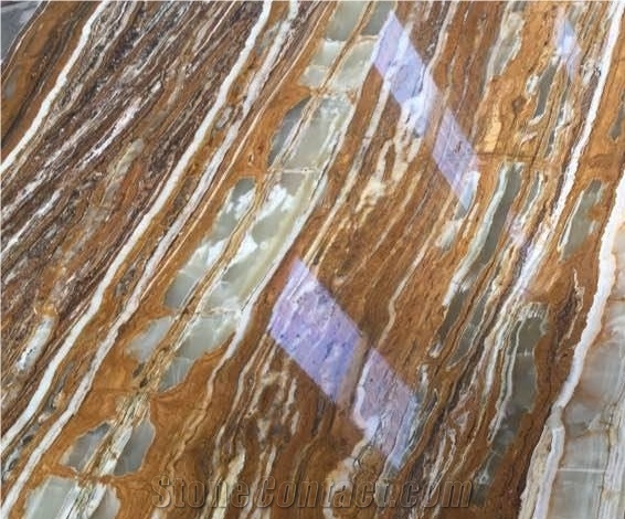 Translucent Picasso Red Onyx For Internal Wall