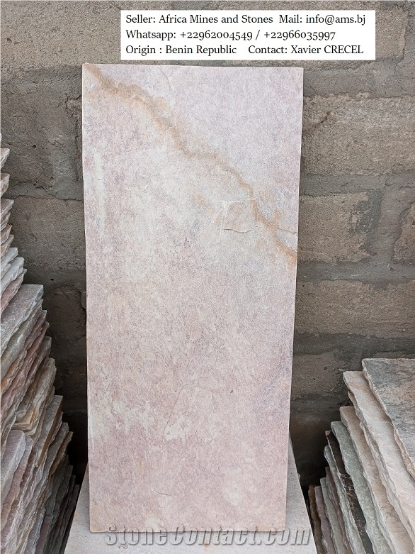Beige-Pink Quartzite Tiles