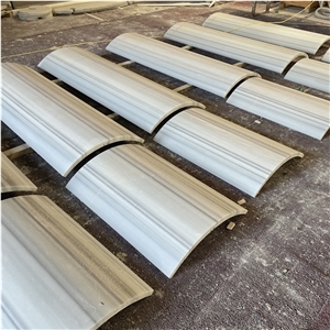 Good Quality Customized White Marble Hollow Column Pillar