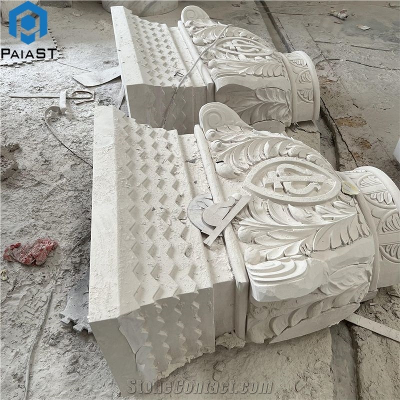 High Quality Pillar Column Tops Stone Carved Top For Villa