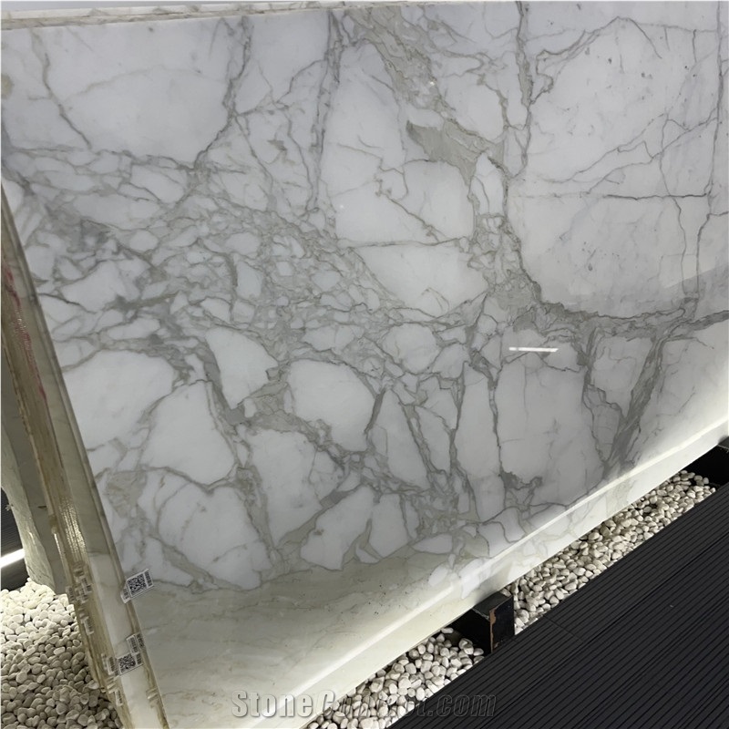 Italy Statuario Marble Slab For Interior Wall & Floor Decor