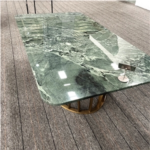 Luxury Green Marble Coffee Table For Living Room Furnitures