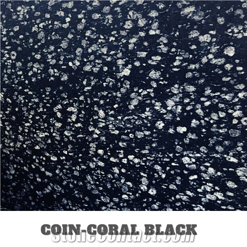 Coin Black / Coral Black Granite