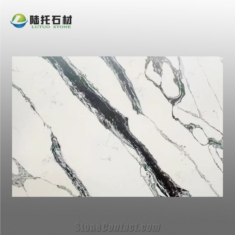 30Mm China Calacatta Quartz Stone Slab