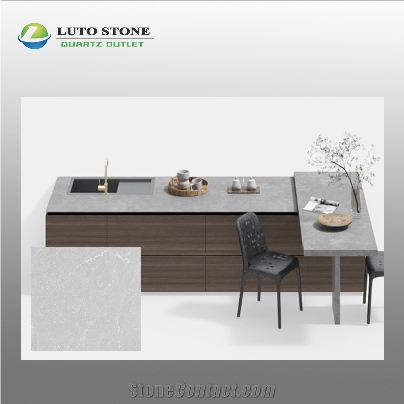Calacatta White Quartz Table Top Quartz Desk Top Furniture