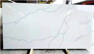 Elegant Quartz Slab Calacatta Artificial Stone Factory Price