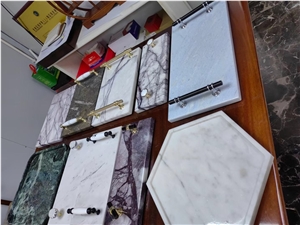 Stone Kitchen Dining Accessories Marble Serving Plates Dish