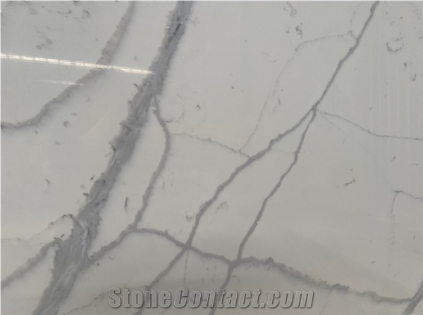 Bianco Venato Quartz Engineered Artificial Marble BS-AP-8861