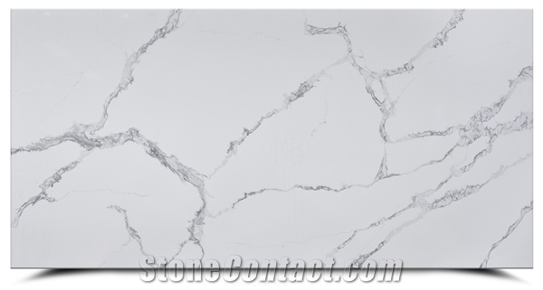 Calacatta Atificial Stone Quartz Slabs BS-SH-8647