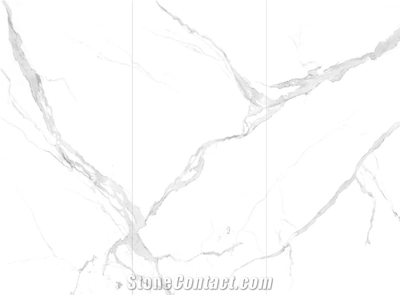 Carrara White Sintered Stone Slab