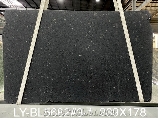 High Quality Polished Black Ice Granite Slab