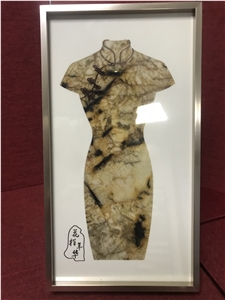 Pandora Granite Carved Gift Cheongsam Waterjet Women's Gift